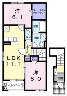 アベリア【2階】の間取り