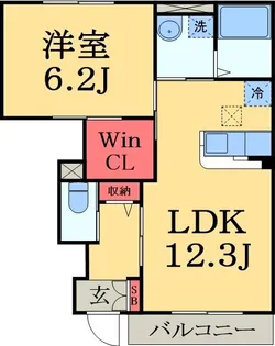 EsperanzaII【1階】の間取り