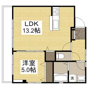 PearlCourtOHMORI【2階】の間取り