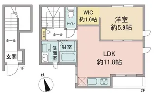 カーサ フェリズ【2階】の間取り