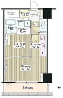 グランドゥール代々木大山【8階】の間取り