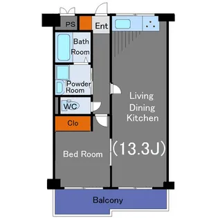ベルプリューム高津【2階】の間取り
