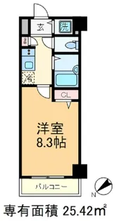 アヴァンツァーレ巣鴨【3階】の間取り