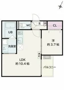 Jack matobaVI【3階】の間取り