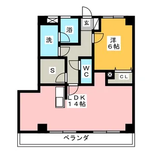 エクセルコート【1階】の間取り