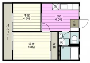ハイツカシハラ【2階】の間取り