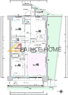 イノバスすみだ八広【1階】の間取り