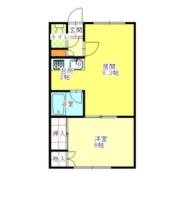 コーポマリン【2階】の間取り