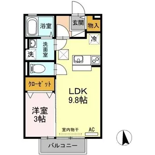 セブン I棟【1階】の間取り