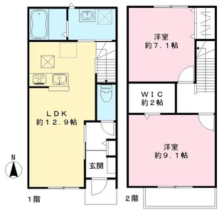 ユアメゾン ル フォレ壱番館の間取り