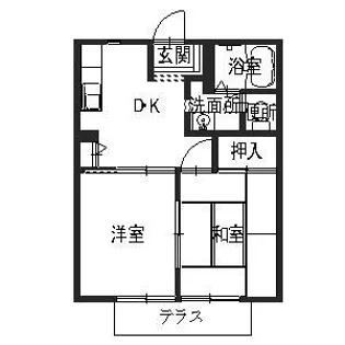 コーポ・エクセレント3【1階】の間取り