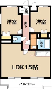 第2林田マンション【1階】の間取り