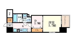 ブランシエスタ泉【7階】の間取り