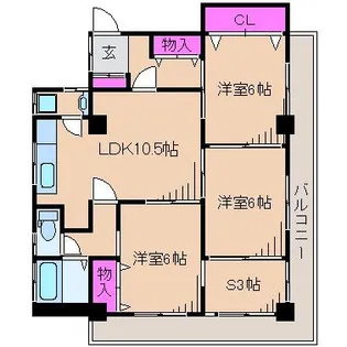 R-BRICK【3階】の間取り
