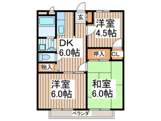 サンライフつきみ野壱番館【2階】の間取り