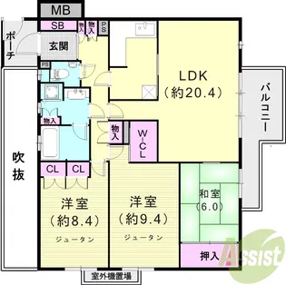 パークコート御影【3階】の間取り