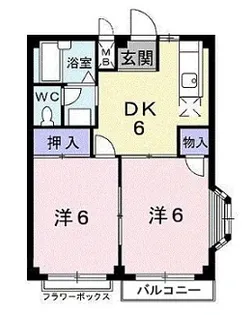 エルディム大下II【2階】の間取り