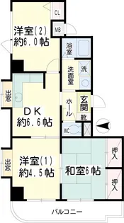 アーバンハイツ鶴見【2階】の間取り