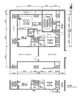 東雲キャナルコートCODAN16号棟【4階】の間取り
