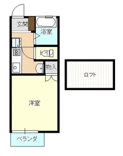 エステートJUN A【2階】の間取り