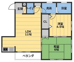 ガーデンテラス広明町【1階】の間取り
