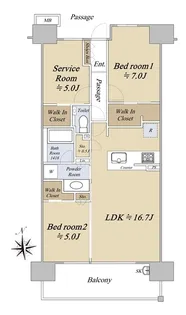 シティタワー葵【16階】の間取り
