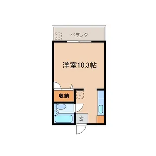 メゾンナリ【6階】の間取り