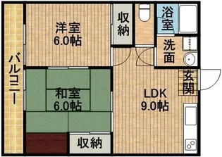 テラス丸山【2階】の間取り