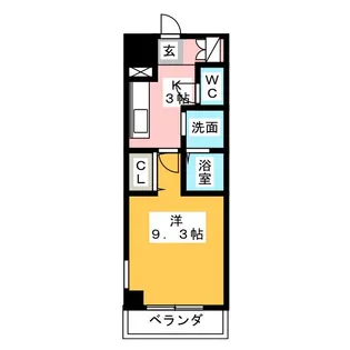 KDXレジデンス今池【6階】の間取り
