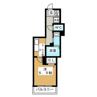 ペンディーオソプラ鶴見中央II【1階】の間取り