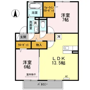 Abbey Road II【1階】の間取り