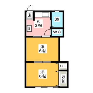第3小杉コーポ【1階】の間取り