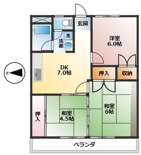 AL北新町【3階】の間取り