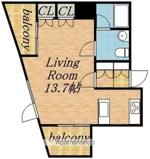 INFINITY22【2階】の間取り