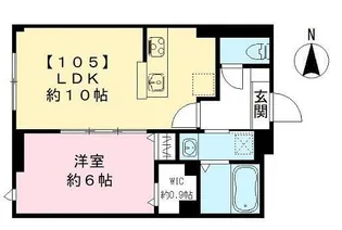 Maison Blanche Nagai【2階】の間取り