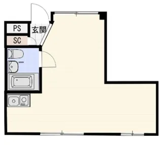 プラトー上町【1階】の間取り