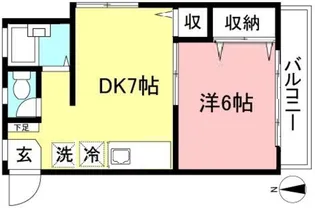 高崎マンション【1階】の間取り