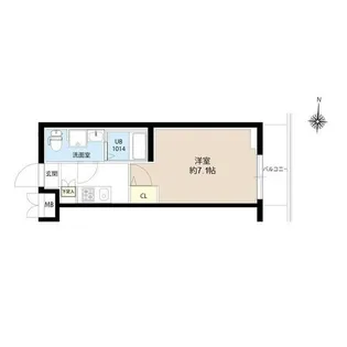 エスタート亀有【1階】の間取り