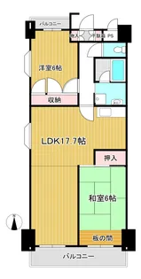 サンクレスト青葉台II【6階】の間取り