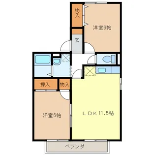 ファミリア21【2階】の間取り
