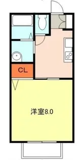 スリーゼハイツ毛井【2階】の間取り