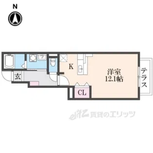 ピュアコートサクセス【1階】の間取り