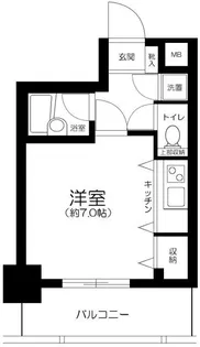 パレステュディオ日本橋浜町駅前【5階】の間取り