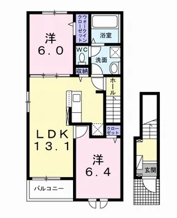 ジョイブライト【2階】の間取り
