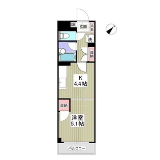 プライドタワー【4階】の間取り