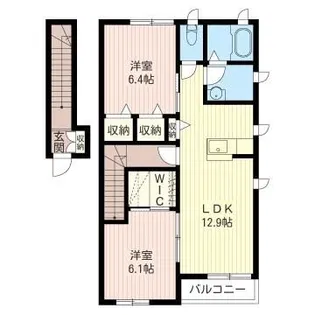 ブリーゼドルフC【2階】の間取り