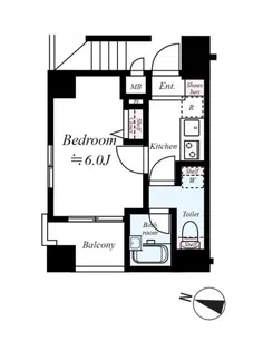 ARTESSIMO OHMORI【4階】の間取り
