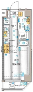 プレール・ドゥーク豊洲スクエア【7階】の間取り