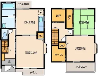 イーストコート【1階】の間取り