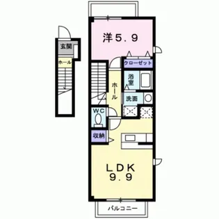 香川県丸亀市土器町北1【アパート】の間取り